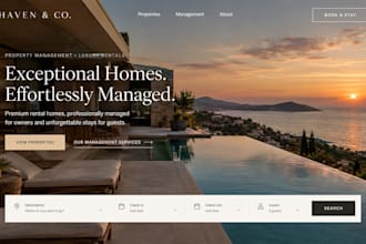 design squarespace property management rental website property listing website