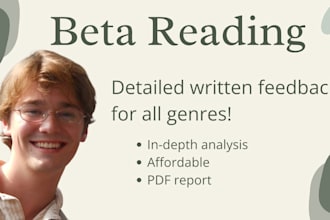 beta read your story and provide constructive feedback