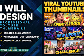 design viral mrbeast style youtube thumbnail with high CTR