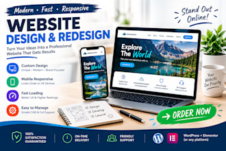 design a professional wix website or landing page
