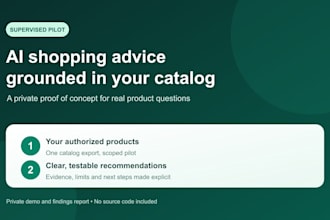 build a private ai shopping assistant pilot for your catalog