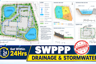 civil engineer swppp drainage stormwater site plan erosion control hydrology swm