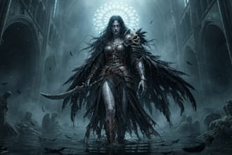 draw full body horror character illustration