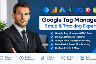 setup google tag manager, ga4 and conversion tracking