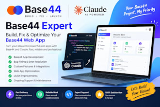 base44 expert claude base44 expert base44 bug fixing code website base44 web app