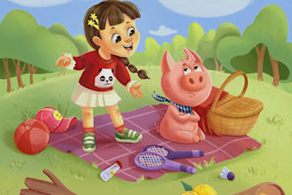 children book illustration and children book illustration