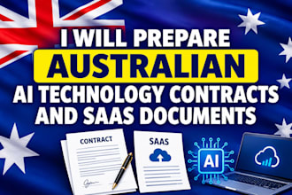 prepare australian ai technology contracts and saas documents
