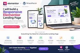 build a responsive elementor landing page