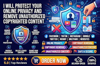 protect your online privacy and remove unauthorized copyrighted content