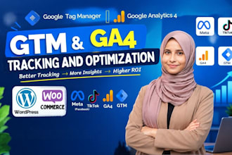 setup facebook and tiktok pixel, events API, meta capi and ga4 via GTM