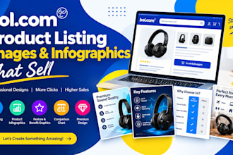 design bol product listing images, infographics and comparison charts