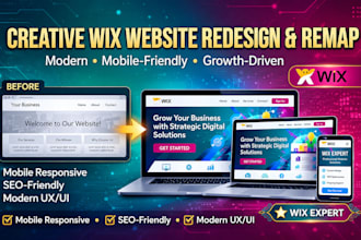 design wix website, redesign wix website revamp wix site redesign wix site clone