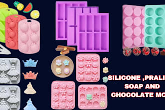 design silicone chocolate soap mold bonbon praline candy and confectionery molds