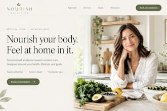 design squarespace nutritionist dietitian wellness website wellness website
