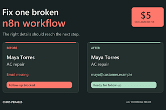 fix one broken n8n workflow