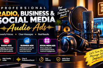 produce professional radio, business and social media audio ads