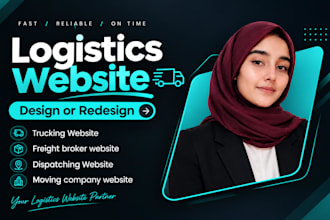 design a modern trucking dispatch and logistics website
