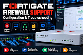 configure and troubleshoot fortinet fortigate firewall