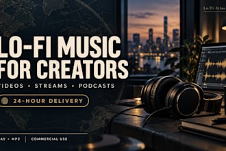 provide royalty free lofi music for videos and streams