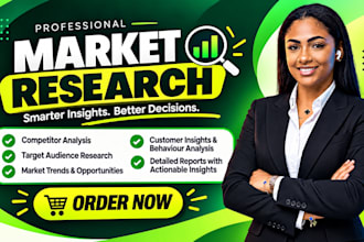 do market research, market analysis, swot analysis and competitor analysis