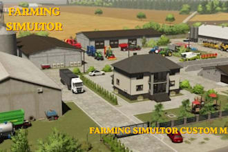 create custom farming simulator fs25 fs22 maps and mods with field building
