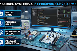 program esp32, stm32, arduino, and develop iot firmware