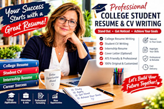 write professional resume writng,CV and cover letter