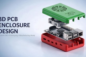 design pcb enclosure, electronics case or product casing for 3d printing