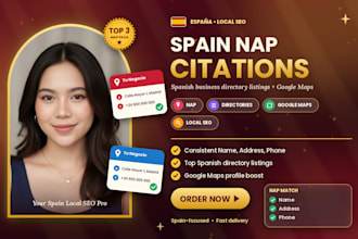 build spain nap citation spanish business directory listing google map local seo