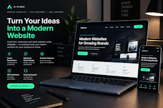 develop a professional full stack ai web application