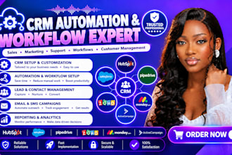 crm automation sales  marketing, support workflows  and customer management