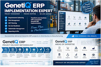 manage erp implementation projects for genetiq erp