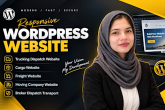 build a professional logistics and truck dispatch website