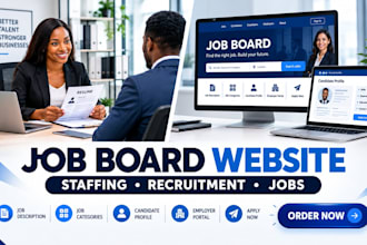 develop job description website staffing  website recruitment  job board website