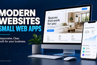 build a modern responsive business website or small web app