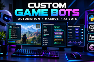 develop custom game bots, automation scripts, and game macros