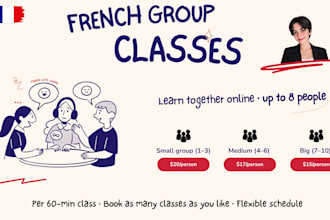 teach online french group classes