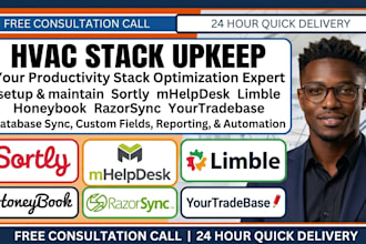 setup hvac stack upkeep sortly mhelpdesk limble honeybook razorsyn yourtradebase