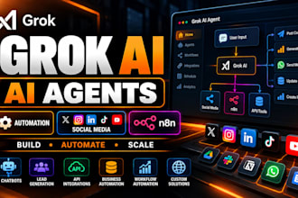 build grok ai bots, ai agents and social media automation