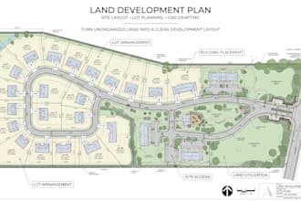 prepare a professional land development plan and site layout