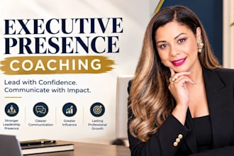 be your leadership coach for executive presence and communication skills