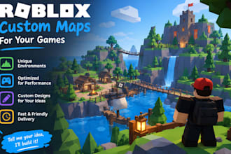 create roblox map, low poly assets, roblox 3d assets roblox environment