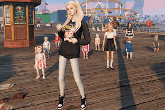 do custom gta 5 fivem ped character, addon ped, clothing, animal ped and props