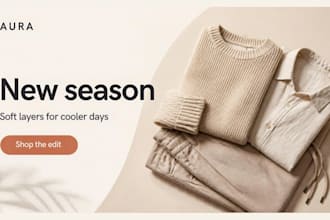 design custom shopify store graphics, banners, product mockups and badges
