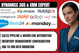setup dynamic 365 airtable odoo crm sales pipeline inventory and data migration