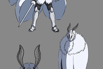 design and draw characters