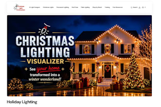 build wix christmas light installation website wix christmas event decor website