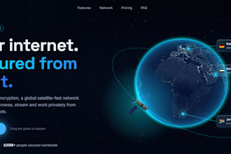 design and build a modern animated 3d landing page website