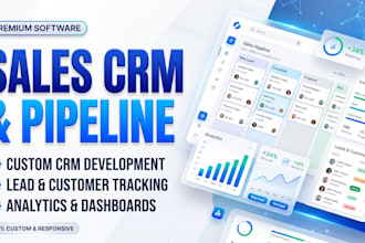 build sales CRM, CRM software,webapp, sales pipeline, customer management system