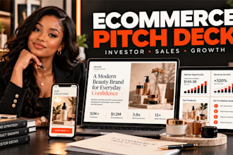 design ecommerce pitch deck product brand investor presentation sales strategy
